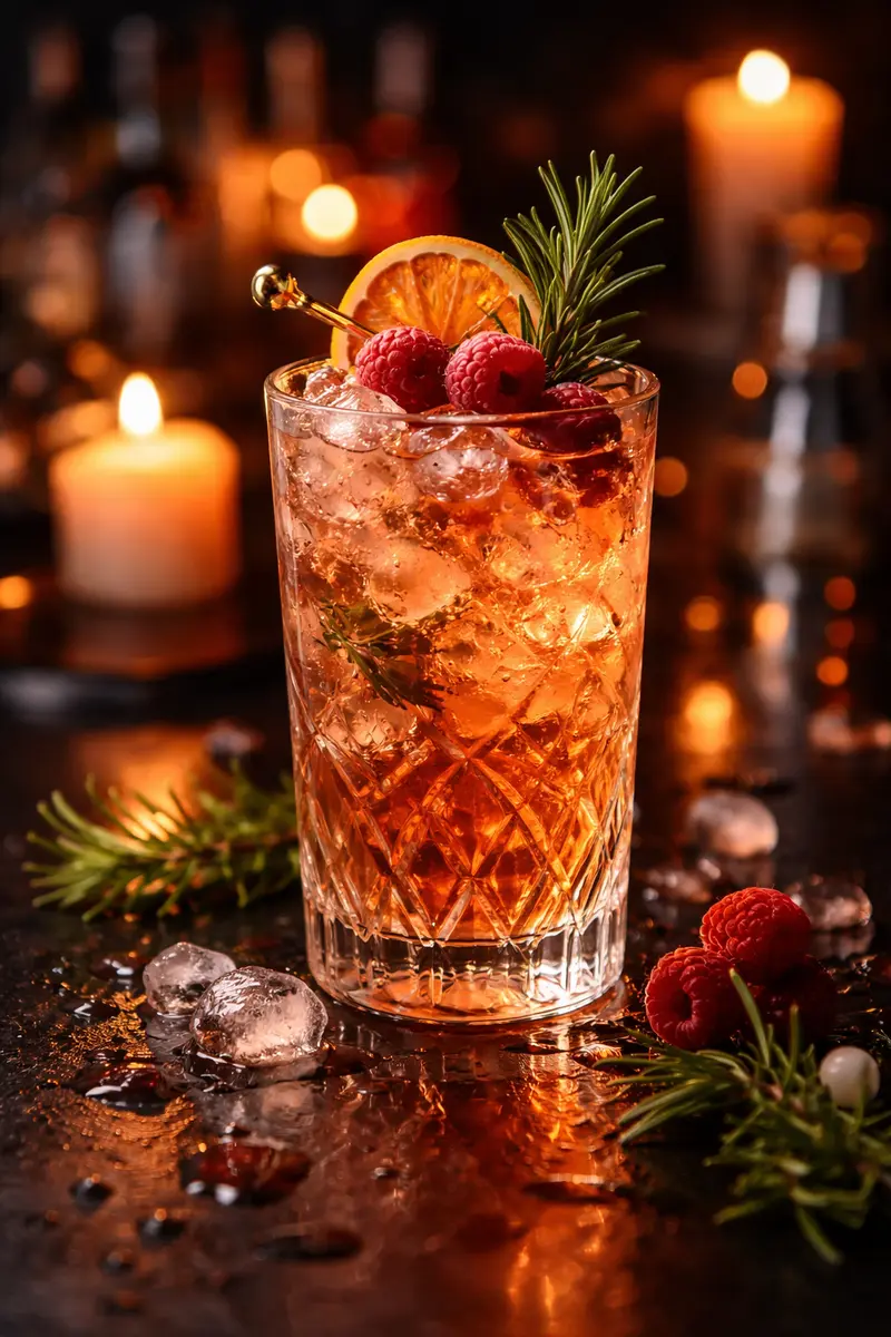 Cocktail im warmen Barlicht
